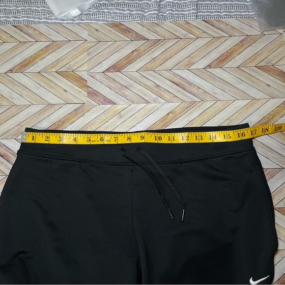 Nike Dri Fit Black Track Pants Elastic Drawstring Waistband Bootcut Hem Active - Picture 8 of 11